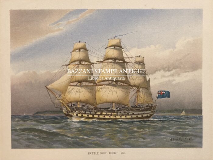 BATTLE SHIP ABOUT 1760