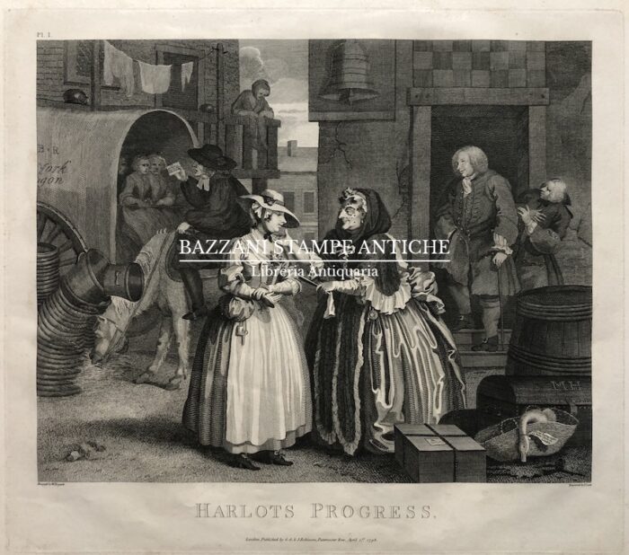 HARLOTS PROGRESS (LA CARRIERA DELLA PROSTITUTA ) SERIE DI SEI TAVOLE