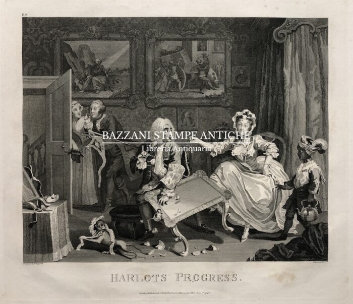 HARLOTS PROGRESS (LA CARRIERA DELLA PROSTITUTA ) SERIE DI SEI TAVOLE - immagine 2