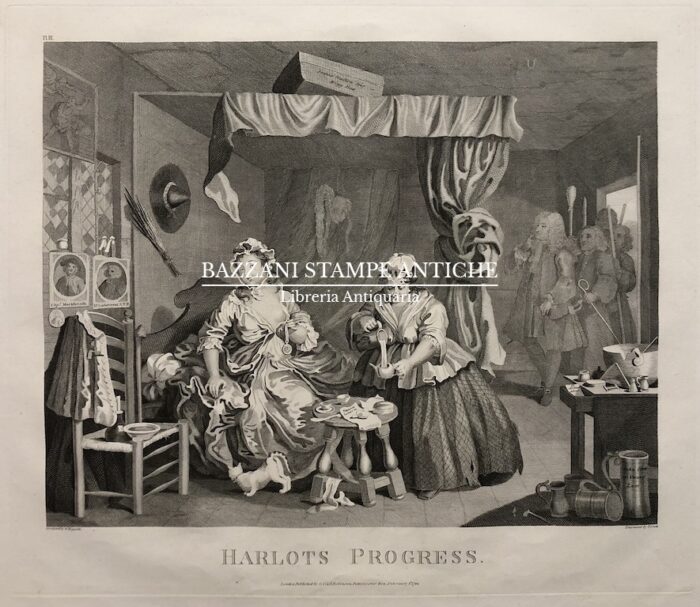 HARLOTS PROGRESS (LA CARRIERA DELLA PROSTITUTA ) SERIE DI SEI TAVOLE - immagine 3