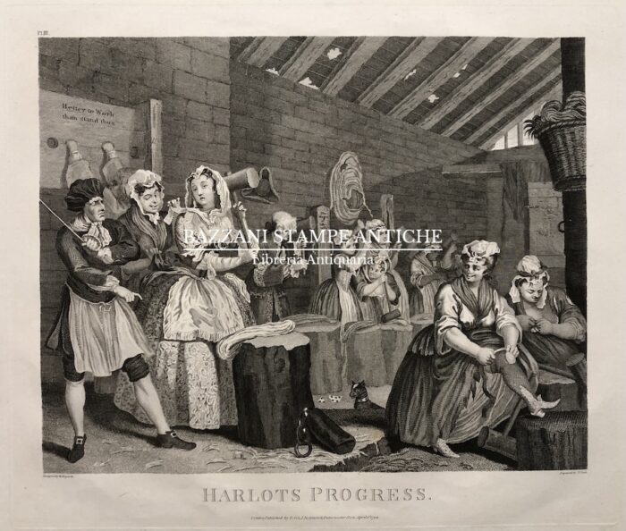 HARLOTS PROGRESS (LA CARRIERA DELLA PROSTITUTA ) SERIE DI SEI TAVOLE - immagine 4