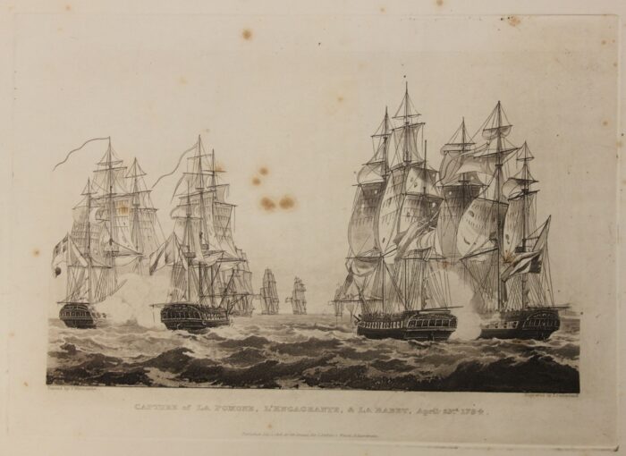 CAPTURE OF LA POMONE, L'ENGAGEANTE, E LA BABET, April 23th 1794