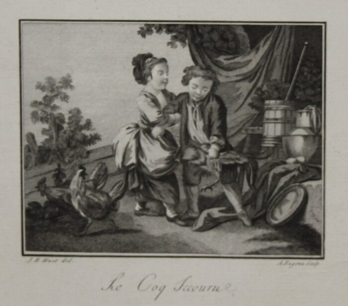 LE COQ ICCOURU - BAMBINI CON GALLI E GALLINE