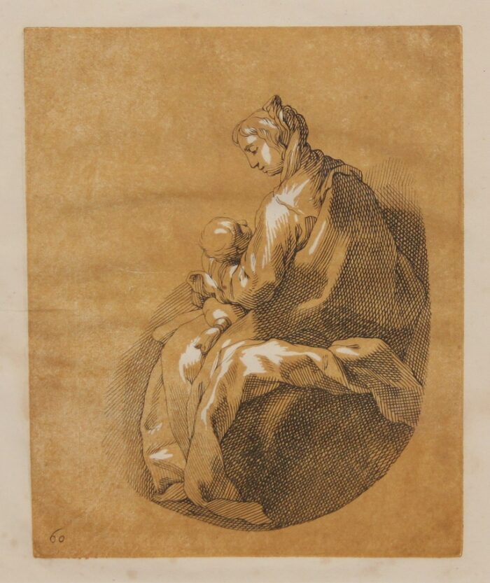 DONNA CON BAMBINO IN BRACCIO