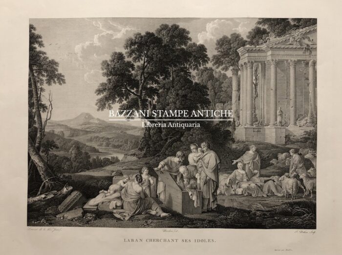 LABAN CHERCHANT SES IDOLES - SCENA CLASSICA CON PAESAGGIO