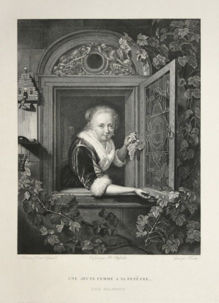 UNE JEUNE FEMME A SA FENETRE