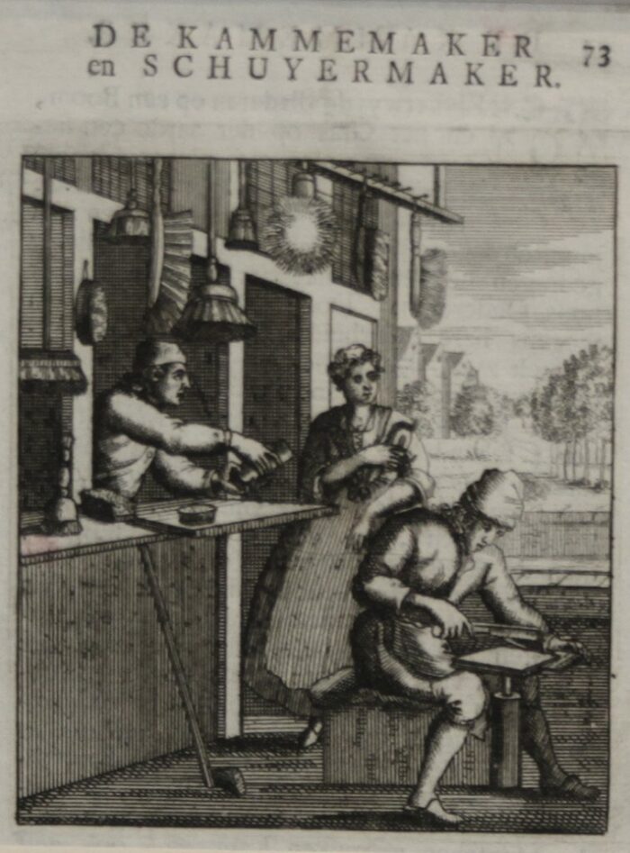 VENDITORE DI SCOPE E BRUSCHINI - DE KAMMEMAKER EN SCHUYERMAKER