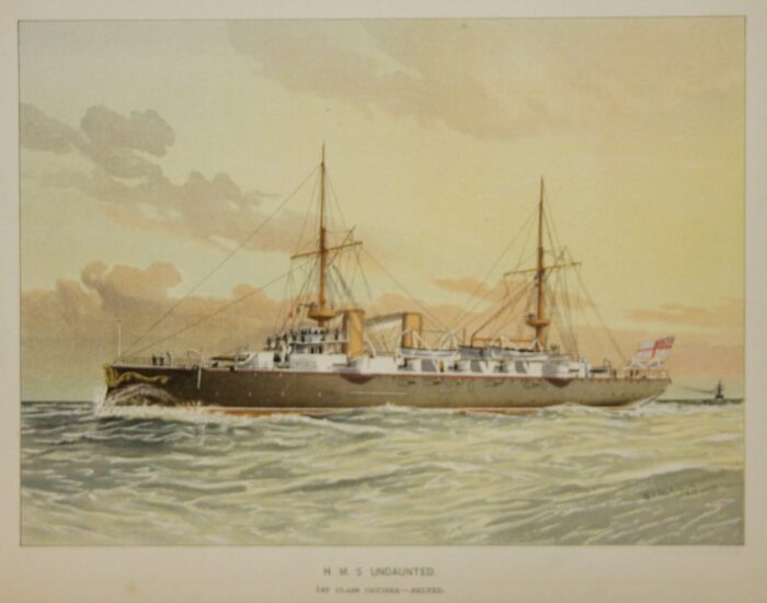 H. M. S. UNDAUNTED 1ST CLASS CRUISER BELTED