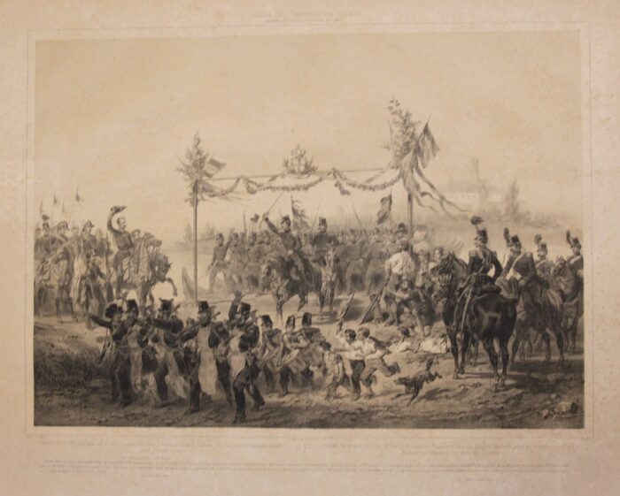 CARLO ALBERTO ALLA TESTA DELL'ESERCITO PIEMONTESE