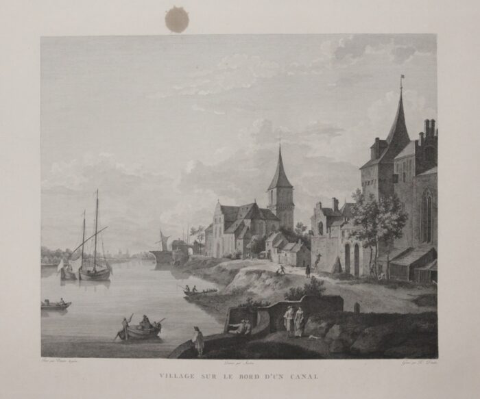 VILLAGE SUR LE BORD D'UN CANAL