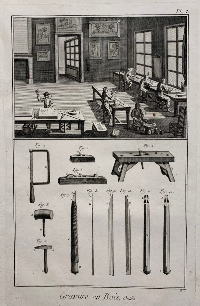 GRAVURE EN BOIS (SERIE DI 3 TAVOLE)