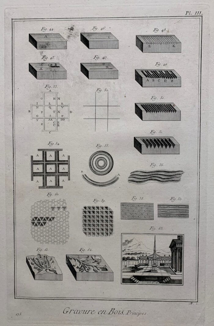 GRAVURE EN BOIS (SERIE DI 3 TAVOLE) - immagine 3