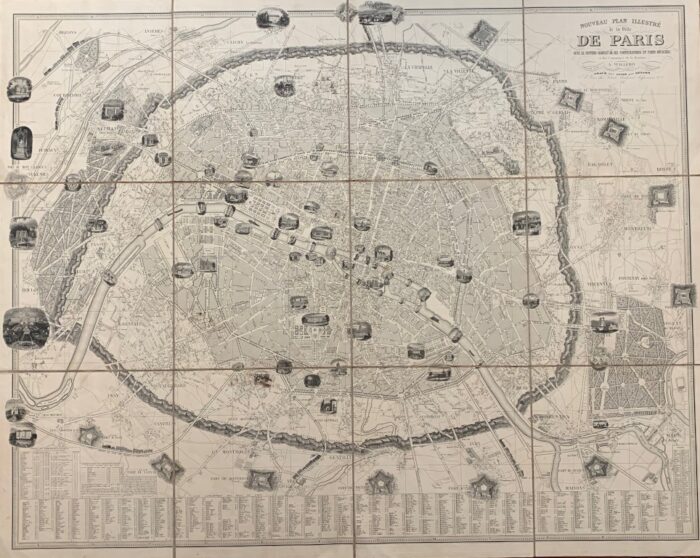 NOUVEAU PLAN ILLUSTRÉ DE LA VILLE DE PARIS