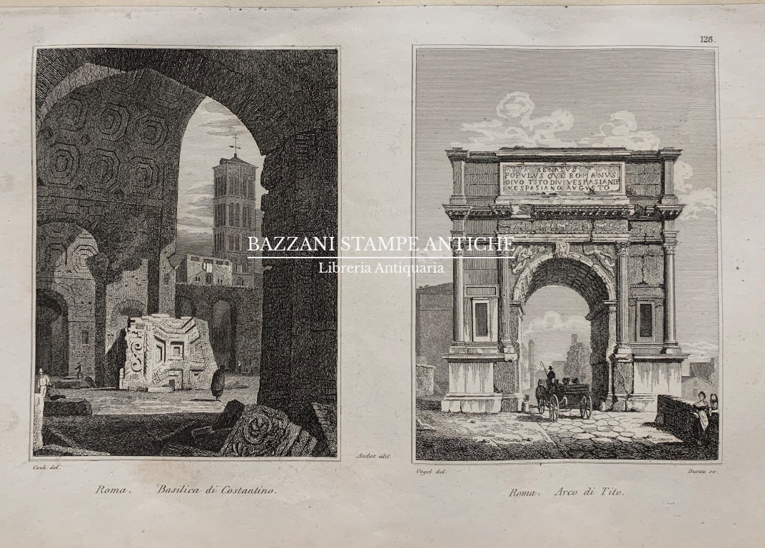 ROMA - BASILICA DI COSTANTINO - ARCO DI TITO