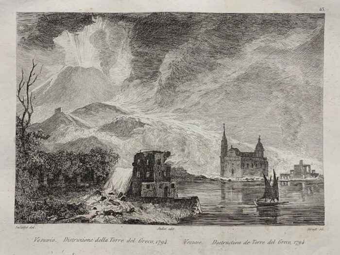 VESUVIO - DISTRUZIONE DELLA TORRE DEL GRECO