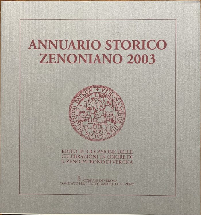 ANNUARIO STORICO ZENONIANO 2003