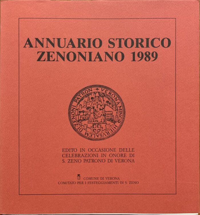 ANNUARIO STORICO ZENONIANO 1989