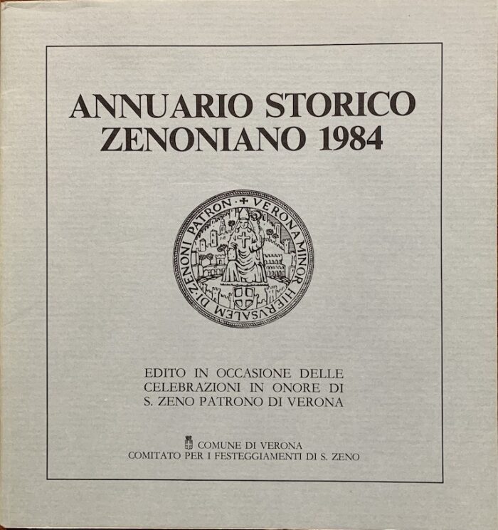ANNUARIO STORICO ZENONIANO 1984