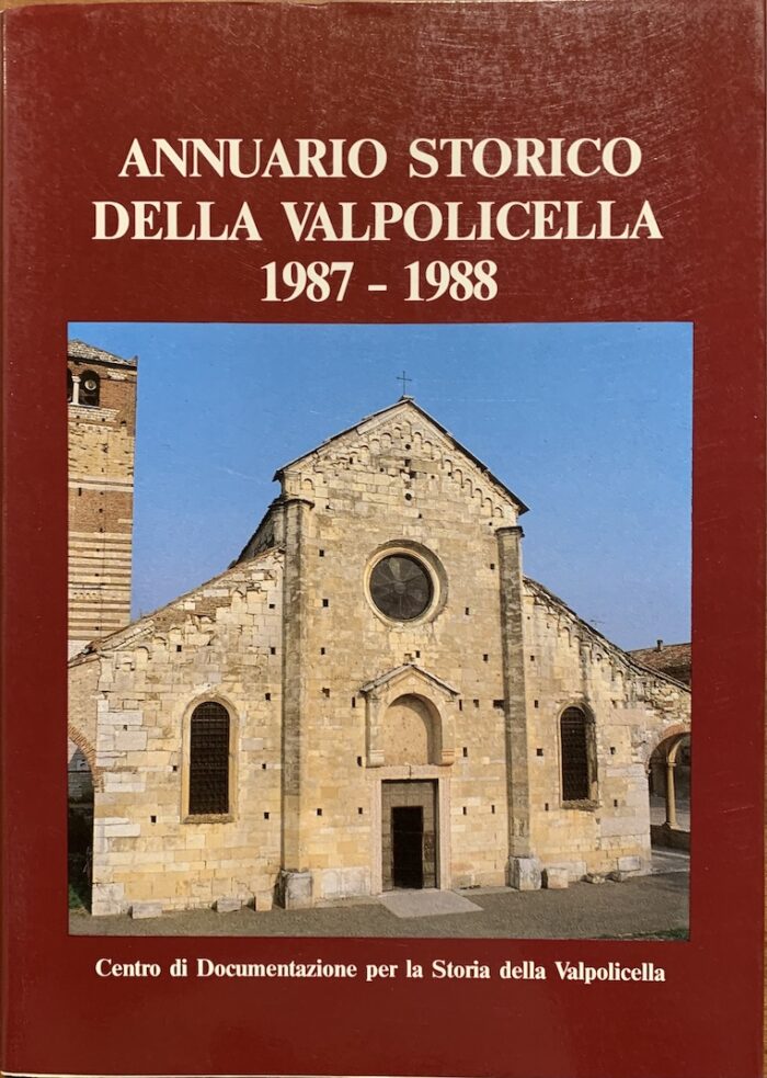 ANNUARIO STORICO DELLA VALPOLICELLA 1987 - 1988