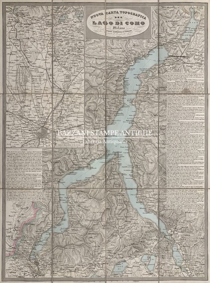 NUOVA CARTA TOPOGRAFICA DEL LAGO DI COMO