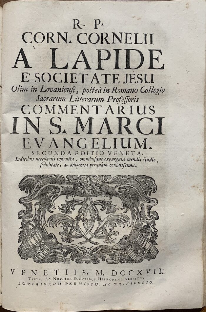 LAPIDE, CORNELIO (A) - immagine 2