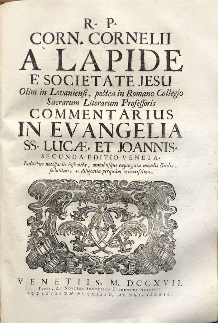 LAPIDE, CORNELIO (A) - immagine 3