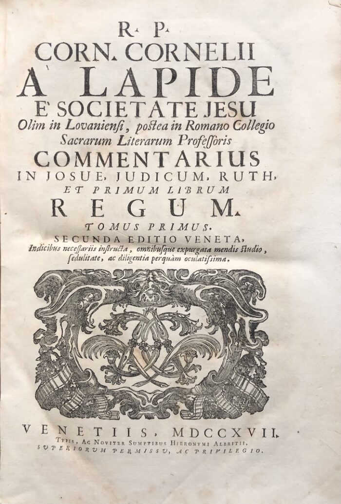 LAPIDE, CORNELIO (A)