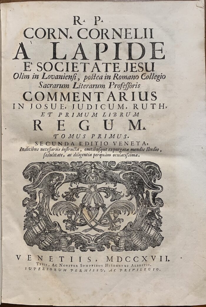 LAPIDE, CORNELIO (A)