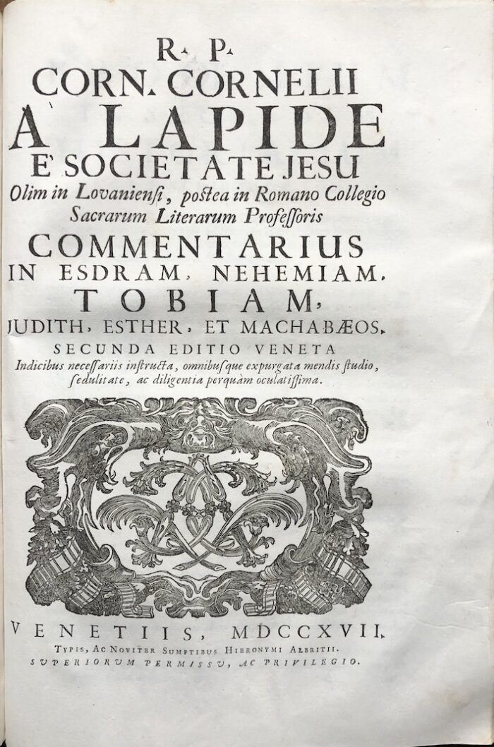 LAPIDE, CORNELIO (A) - immagine 3