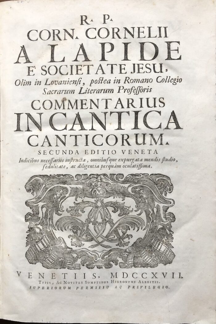 LAPIDE, CORNELIO (A)