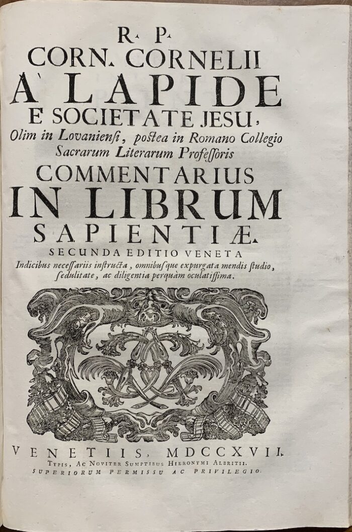 LAPIDE, CORNELIO (A) - immagine 2