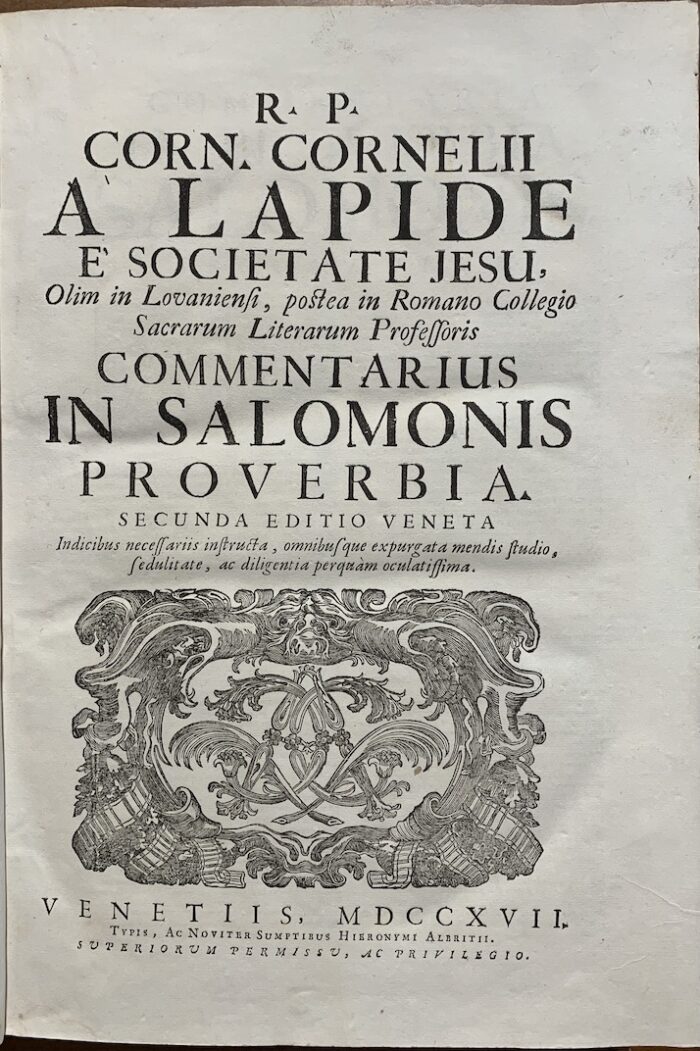 LAPIDE, CORNELIO (A)