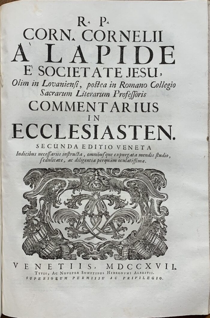 LAPIDE, CORNELIO (A) - immagine 3
