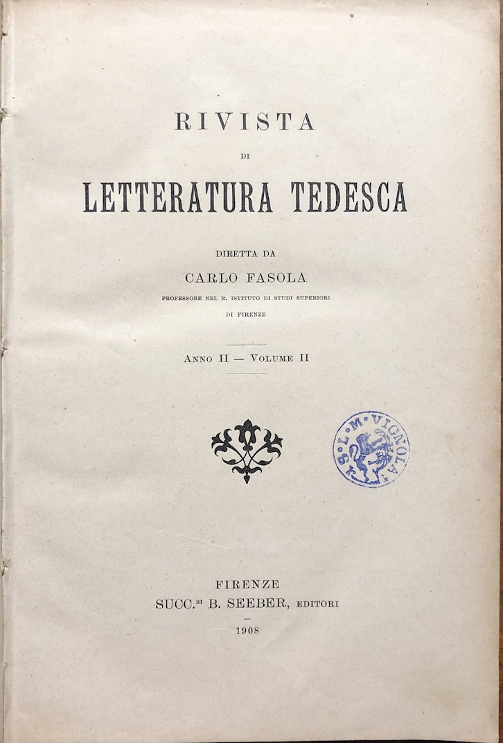FASOLA, CARLO (A cura di)