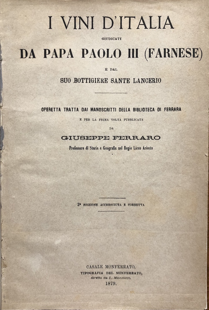 FERRARO, GIUSEPPE (A cura di)