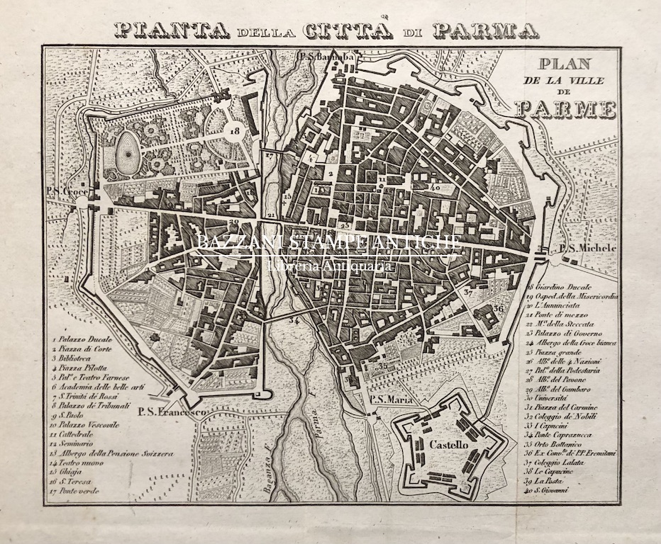 PARMA - PIANTA DELLA CITTÀ