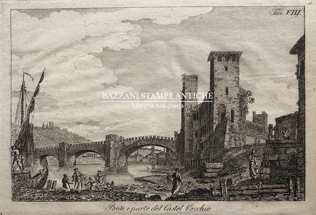 VERONA - PONTE E PARTE DEL CASTELVECCHIO